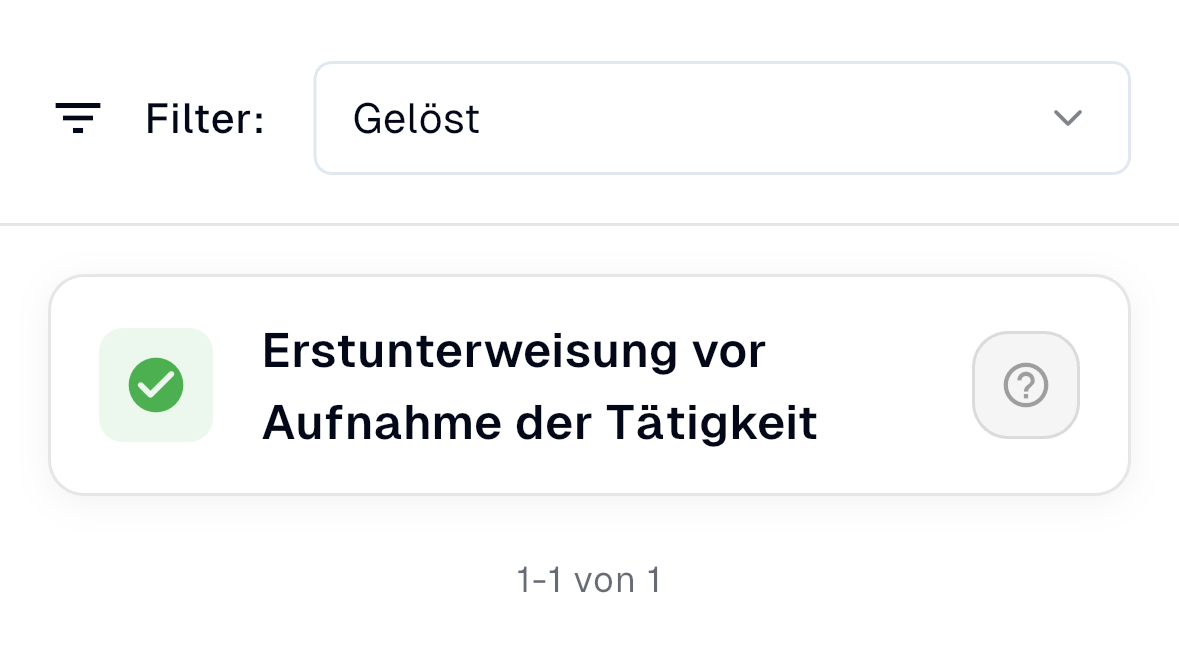 Gelöste Einträge