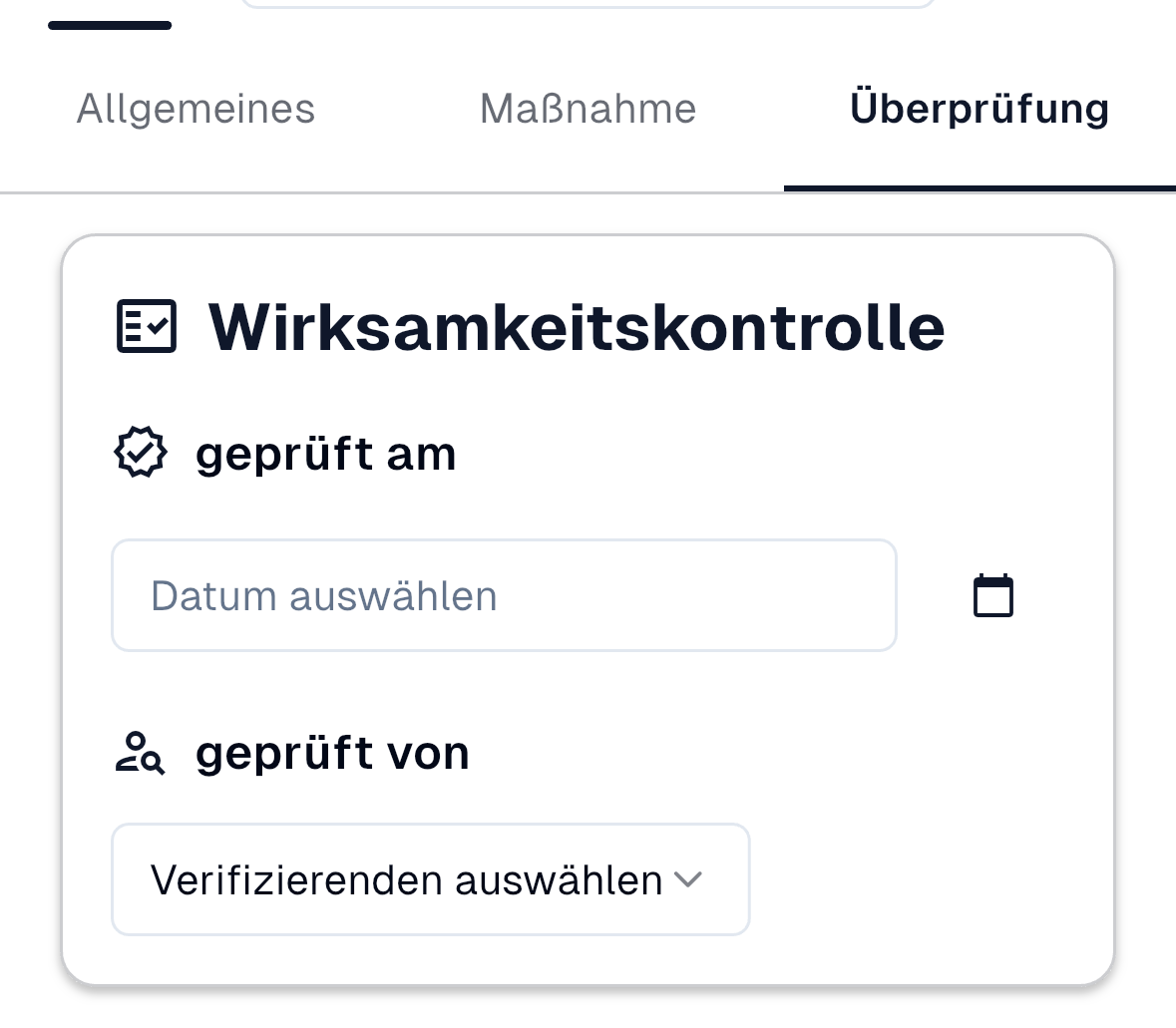 Überprüfung