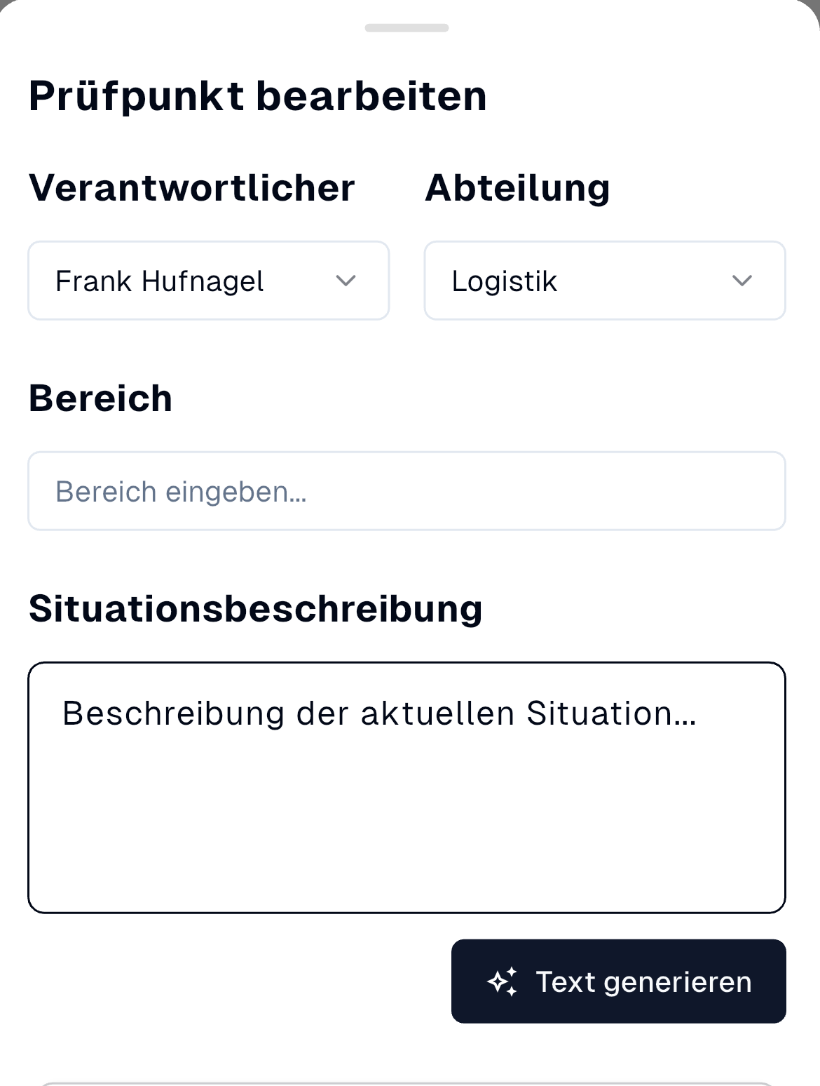 Prüfpunkt Details