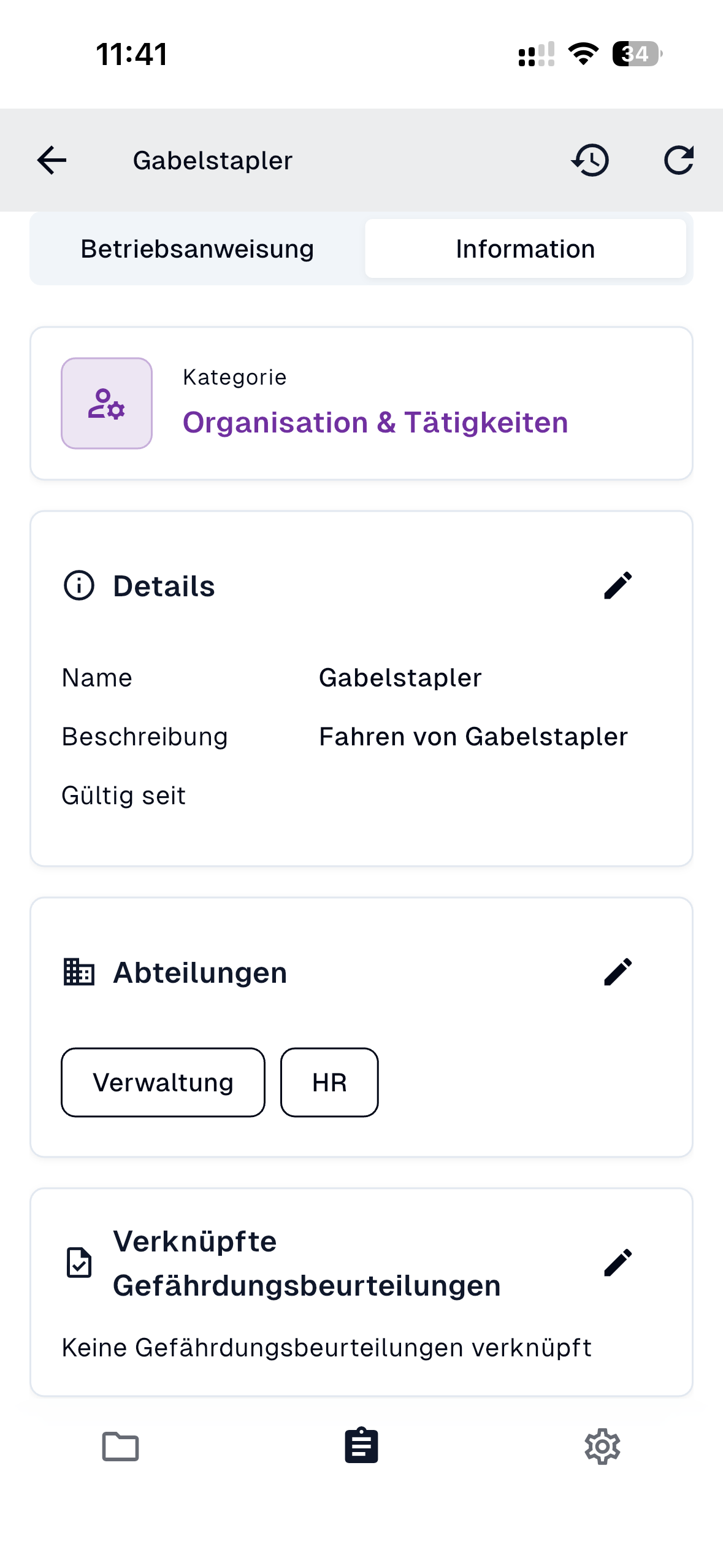Information Tab