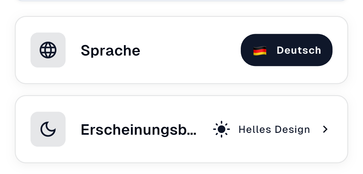 Sprache und Erscheinungsbild